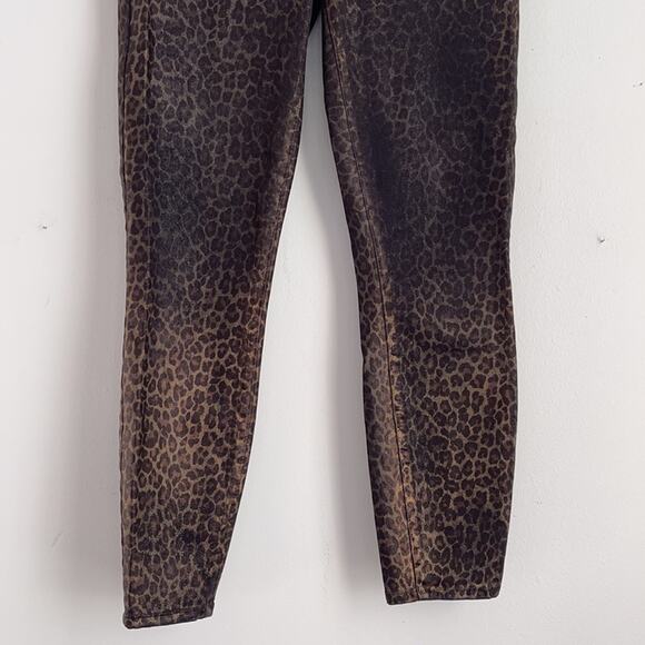 L’Agence Margot leopard print wax coated skinny jeans sz 27 - Picture 3 of 6